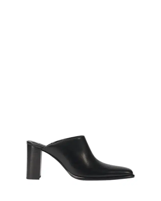 SIMKHAI Carolyn 85mm Leather Block-Heel Mules