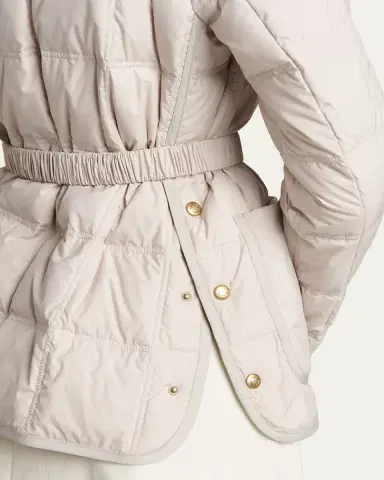 Moncler Cygnes Belted Short Down Jacket | Thumbnail 5 Moncler Cygnes Belted Short Down Jacket | Thumbnail 5