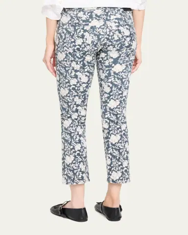 R13 Floral Boy Straight Cropped Jeans | Thumbnail 3
