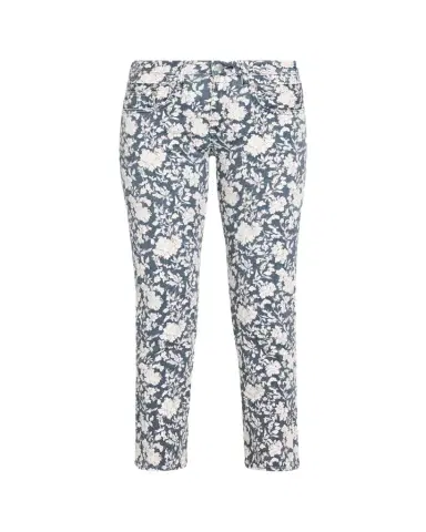 R13 Floral Boy Straight Cropped Jeans | Thumbnail 1