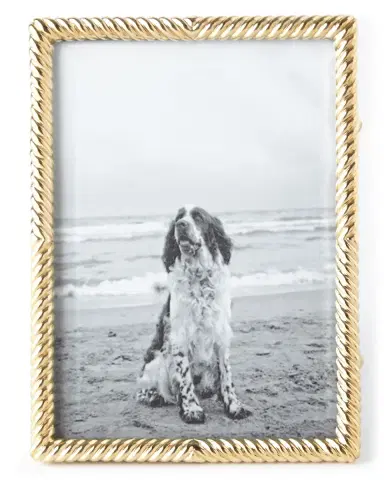 L'Objet Gold Deco Twist 5" x 7" Picture Frame | Thumbnail 1