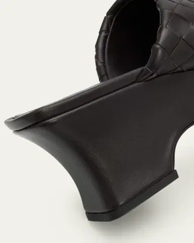 Bottega Veneta 70mm Rosita Intrecciato Leather Wedge Mules | Thumbnail 6