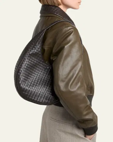 Bottega Veneta Ovetto Oval Leather Shoulder Bag | Thumbnail 7