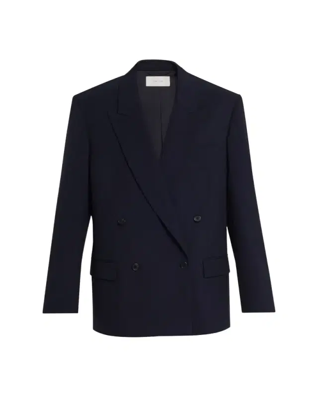 THE ROW Paden Double-Breasted Oversized Jacket