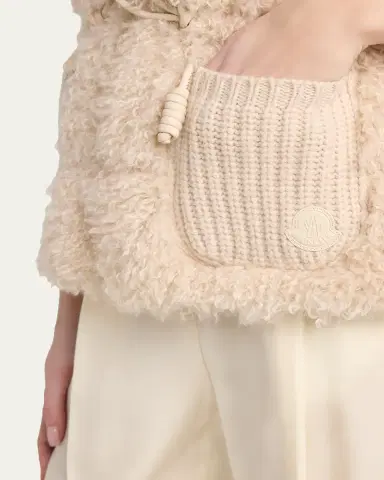 Moncler Teddy & Cashmere Vest | Thumbnail 5 Moncler Teddy & Cashmere Vest | Thumbnail 5