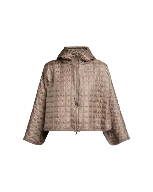 Moncler Genius Hooded Square-Quilted Padded Cape