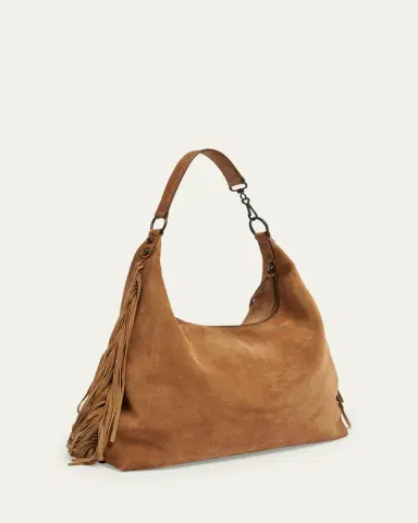 Balenciaga Le City Medium Fringed Suede Hobo Bag | Thumbnail 3 Balenciaga Le City Medium Fringed Suede Hobo Bag | Thumbnail 3