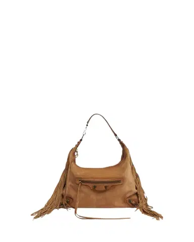 Balenciaga Le City Medium Fringed Suede Hobo Bag | Thumbnail 1 Balenciaga Le City Medium Fringed Suede Hobo Bag | Thumbnail 1