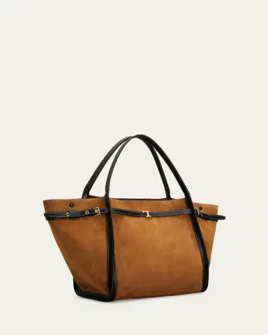 Tod's T Timeless Belted Suede Shopping Tote Bag | Thumbnail 2
