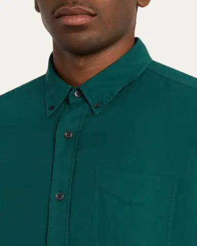 Tom Ford Men's Cotton and Cashmere Pocket Sport Shirt | Thumbnail 5 Tom Ford Men's Cotton and Cashmere Pocket Sport Shirt | Thumbnail 5