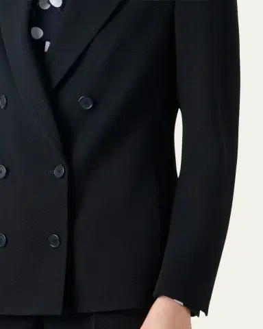 Akris punto Wool Tricotine Double-Breasted Jacket | Thumbnail 5 Akris punto Wool Tricotine Double-Breasted Jacket | Thumbnail 5