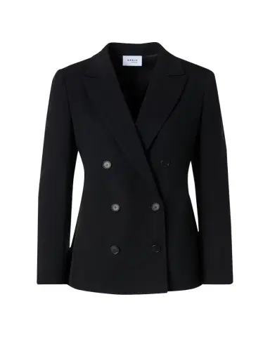 Akris punto Wool Tricotine Double-Breasted Jacket | Thumbnail 1 Akris punto Wool Tricotine Double-Breasted Jacket | Thumbnail 1