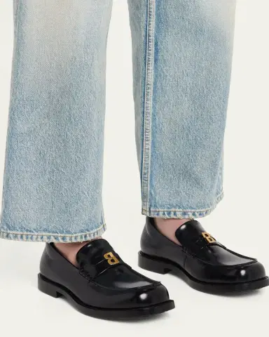Balenciaga Comfy Leather Penny Loafers | Thumbnail 2 Balenciaga Comfy Leather Penny Loafers | Thumbnail 2