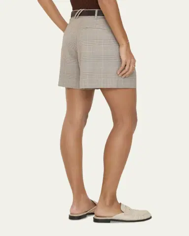 Burberry Raina Glen Plaid Wool Shorts | Thumbnail 3 Burberry Raina Glen Plaid Wool Shorts | Thumbnail 3