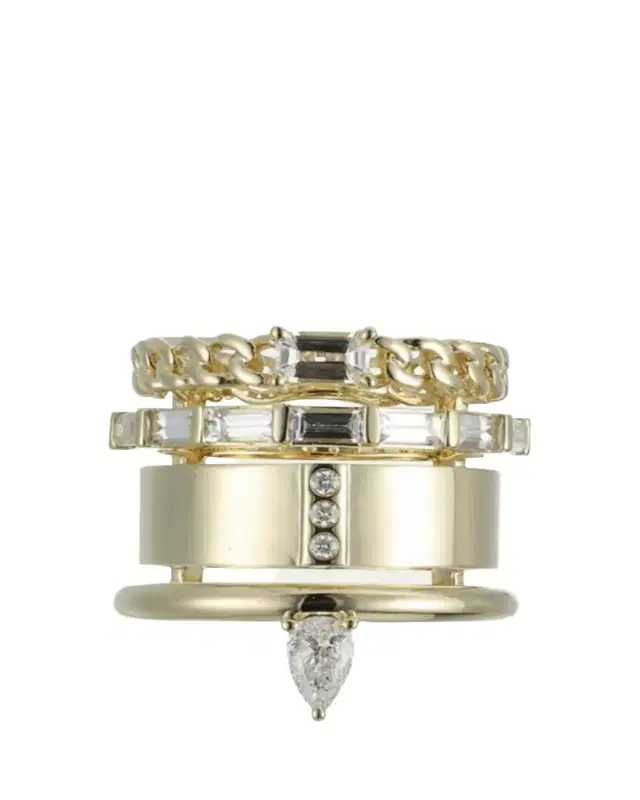 TYPE JEWELRY 14K Yellow Gold Type Stack Ring