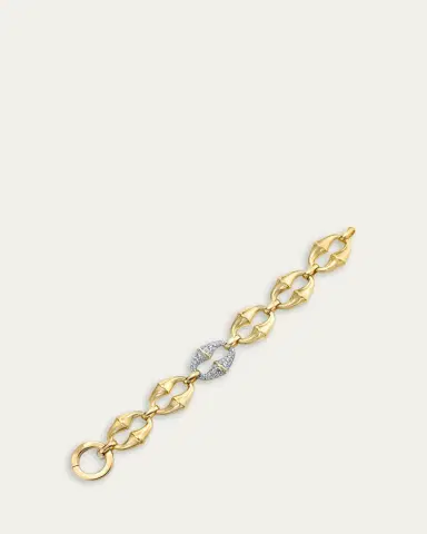 VRAM 18K Yellow Gold Chrona Diamond Link Bracelet | Thumbnail 3
