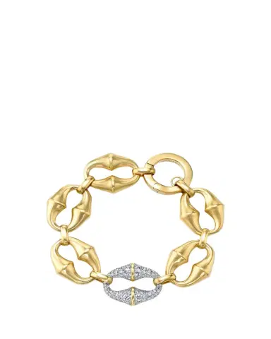 VRAM 18K Yellow Gold Chrona Diamond Link Bracelet | Thumbnail 1