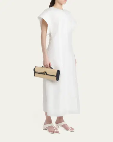 Bottega Veneta Andiamo Woven Raffia Clutch Bag | Thumbnail 5
