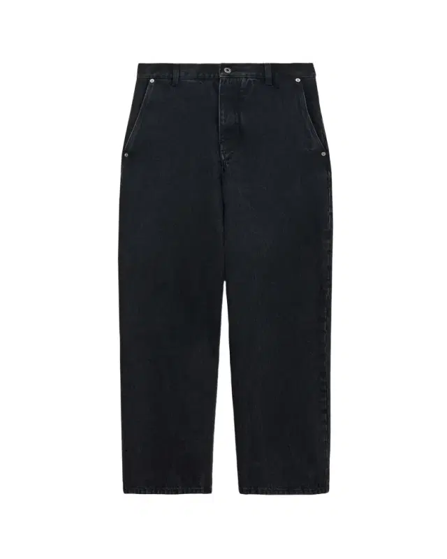 Loewe Men's Leather-Patch Straight-Leg Jeans