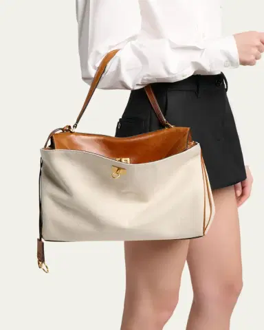 Balenciaga Rodeo Medium Canvas Top-Handle Bag | Thumbnail 2 Balenciaga Rodeo Medium Canvas Top-Handle Bag | Thumbnail 2