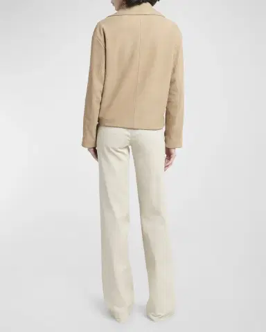 Giorgio Armani Nubuck Belted Suede Moto Jacket | Thumbnail 3