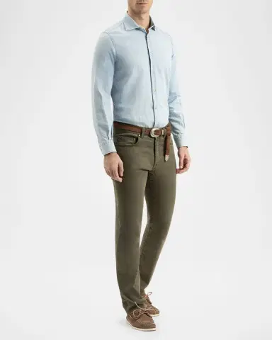 Boglioli Men 's 5-Pocket Twill Pants | Thumbnail 2