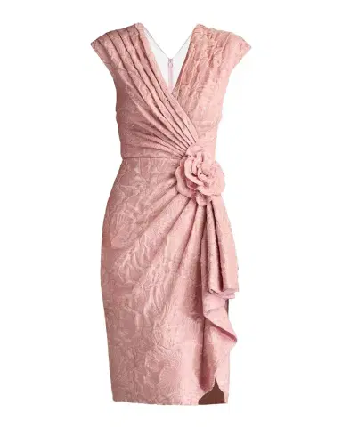 Tadashi Shoji Pleated Floral Applique Jacquard Dress | Thumbnail 1 Tadashi Shoji Pleated Floral Applique Jacquard Dress | Thumbnail 1