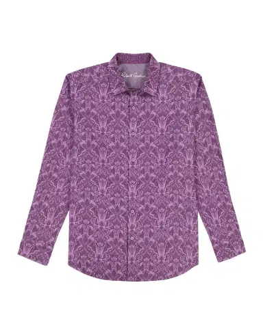 Robert Graham Men's Highland Tonal Damask Sport Shirt | Thumbnail 1 Robert Graham Men's Highland Tonal Damask Sport Shirt | Thumbnail 1