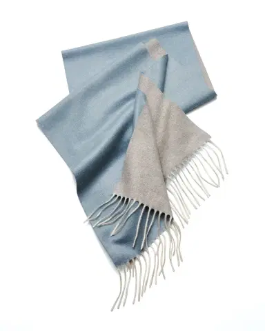 PIACENZA 1733 Men's Two-Tone Cashmere-Silk Scarf | Thumbnail 5
