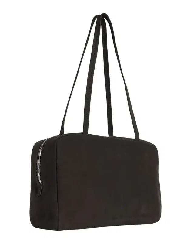 Astra Bowling Shoulder Bag in Suede