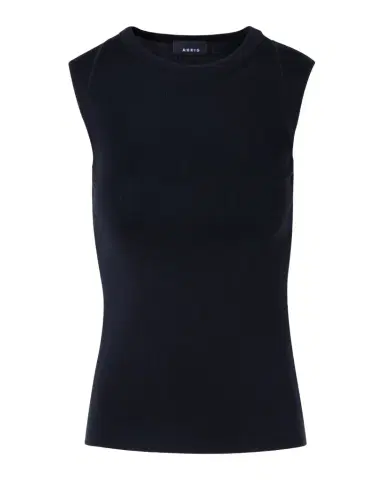 Akris Crewneck Stretch Silk Knit Top | Thumbnail 1 Akris Crewneck Stretch Silk Knit Top | Thumbnail 1