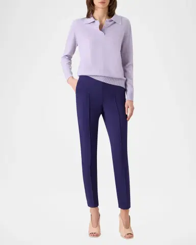 Akris Cashmere Knit Polo Sweater | Thumbnail 2