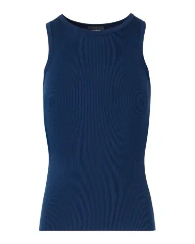 Akris Silk-Cotton Sleeveless Rib-Knit Top | Thumbnail 1