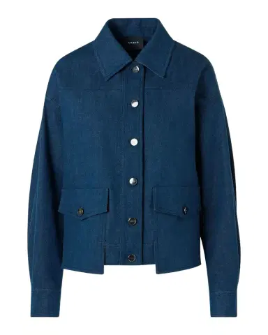 Akris Hilly Stretch Denim Jacket | Thumbnail 1 Akris Hilly Stretch Denim Jacket | Thumbnail 1