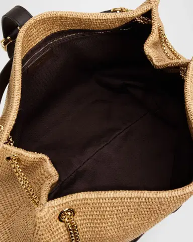 Ferragamo New Line Raffia Tote Bag | Thumbnail 3 Ferragamo New Line Raffia Tote Bag | Thumbnail 3