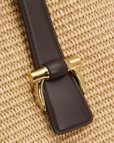 Ferragamo New Line Raffia Tote Bag | Thumbnail 5 Ferragamo New Line Raffia Tote Bag | Thumbnail 5