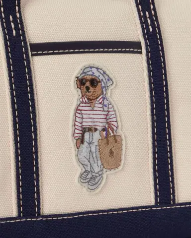 Polo Ralph Lauren Polo Bear Canvas Shopper Tote Bag | Thumbnail 4