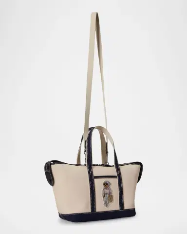 Polo Ralph Lauren Polo Bear Canvas Shopper Tote Bag | Thumbnail 5