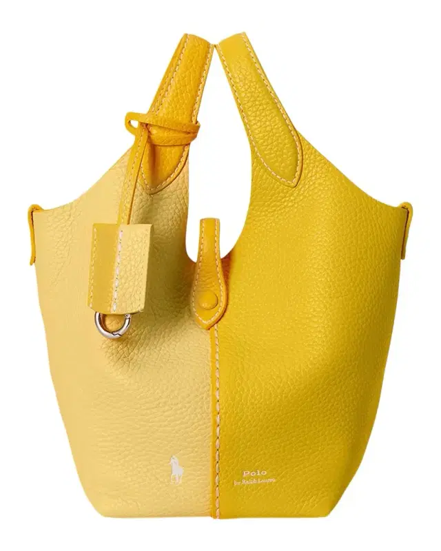 Polo Play Small Two-Tone Leather Tote Bag