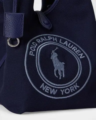 Polo Ralph Lauren Polo Play Medium Crest Canvas Tote Bag | Thumbnail 4 Polo Ralph Lauren Polo Play Medium Crest Canvas Tote Bag | Thumbnail 4