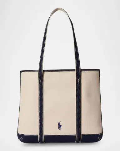 Polo Ralph Lauren Polo Bear Small Canvas Shopper Tote Bag | Thumbnail 2