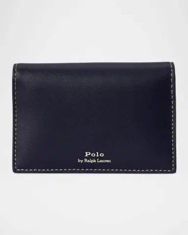 Polo Ralph Lauren Polo Bear Leather Bifold Card Case | Thumbnail 2 Polo Ralph Lauren Polo Bear Leather Bifold Card Case | Thumbnail 2