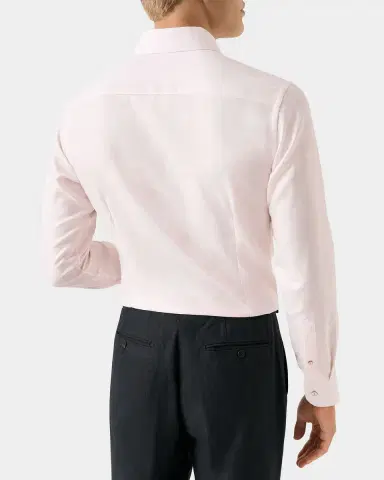 Eton Men's Elevated Semi Solid Cotton Linen Contemporary-Fit Dress Shirt | Thumbnail 3