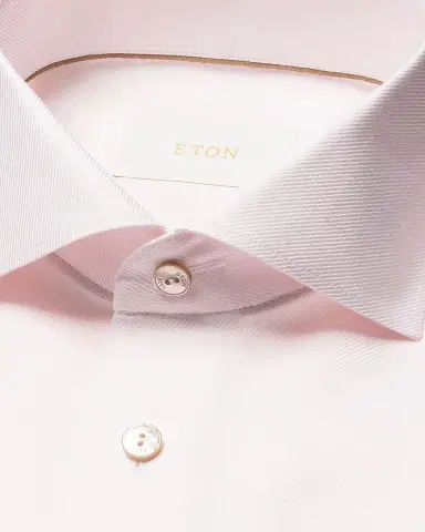 Eton Men's Elevated Semi Solid Cotton Linen Contemporary-Fit Dress Shirt | Thumbnail 6