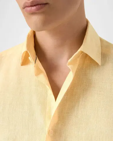 Eton Men's Solid Linen Button-Down Shirt | Thumbnail 4