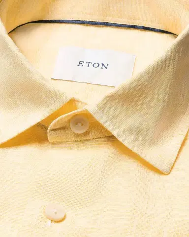 Eton Men's Solid Linen Button-Down Shirt | Thumbnail 8