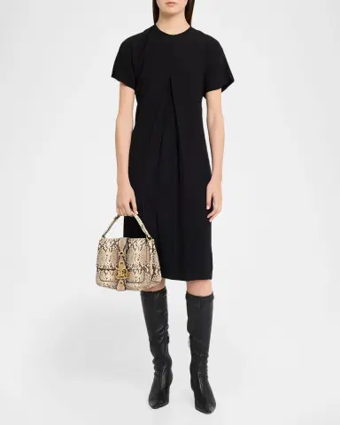 Burberry Rider Small Python-Print Leather Top-Handle Bag | Thumbnail 4 Burberry Rider Small Python-Print Leather Top-Handle Bag | Thumbnail 4