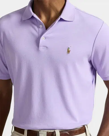 Polo Ralph Lauren Men's Cotton Interlock Embroidered-Pony Polo Shirt | Thumbnail 5 Polo Ralph Lauren Men's Cotton Interlock Embroidered-Pony Polo Shirt | Thumbnail 5