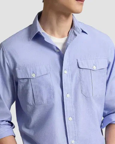 Polo Ralph Lauren Men's Classic Fit End-On-End Workshirt | Thumbnail 5 Polo Ralph Lauren Men's Classic Fit End-On-End Workshirt | Thumbnail 5