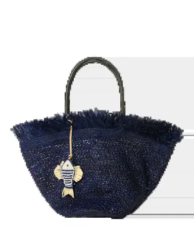 BTB Los Angeles Trina Fringe-Trim Straw Tote Bag | Thumbnail 2 BTB Los Angeles Trina Fringe-Trim Straw Tote Bag | Thumbnail 2